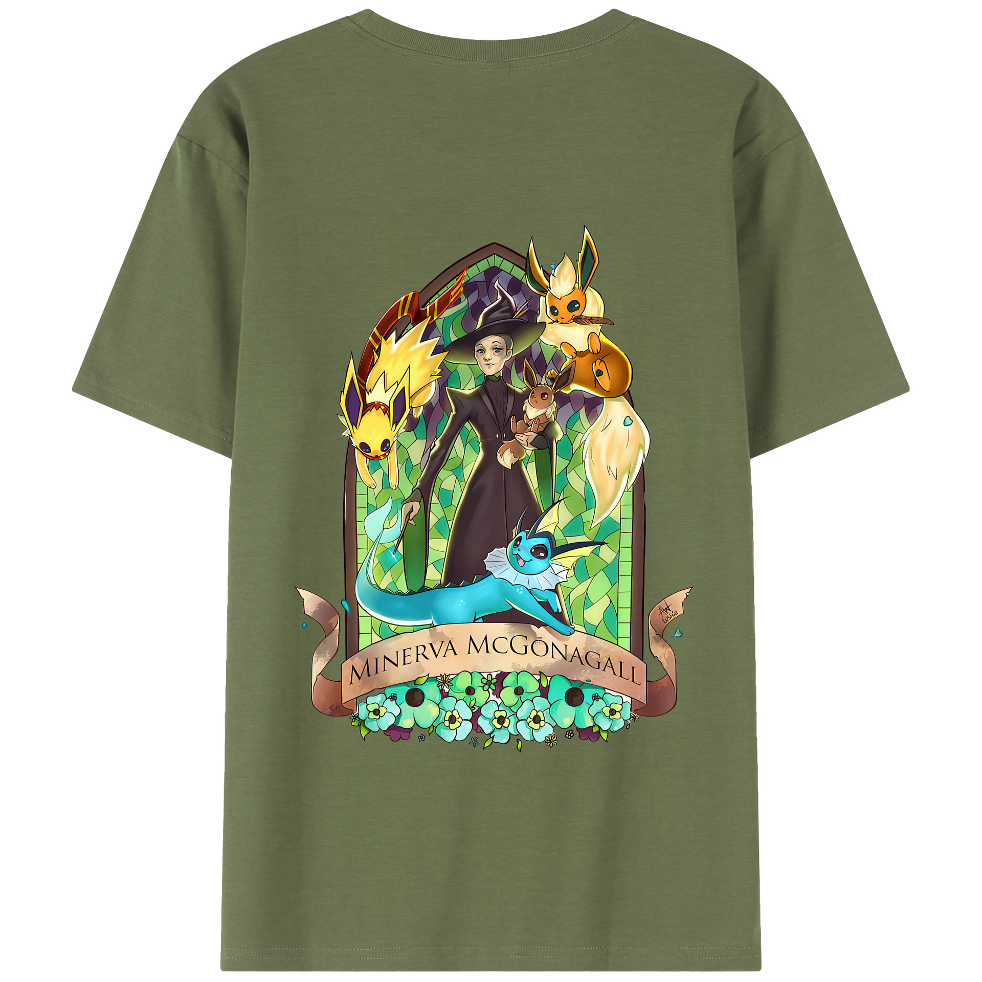 （画像用） Harry Potter ハリー・ポッターシリーズ 綿100％半袖Tシャツ（背面プリント）